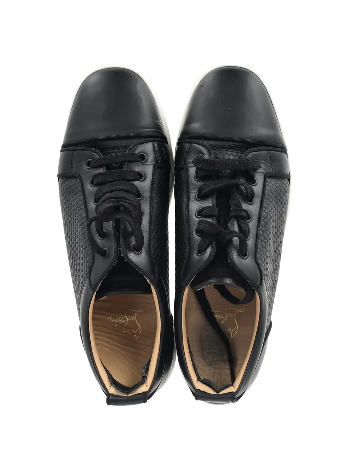 Christian Louboutin ビンテージ ルイ・ジュニア レザー スニーカー - 画像3