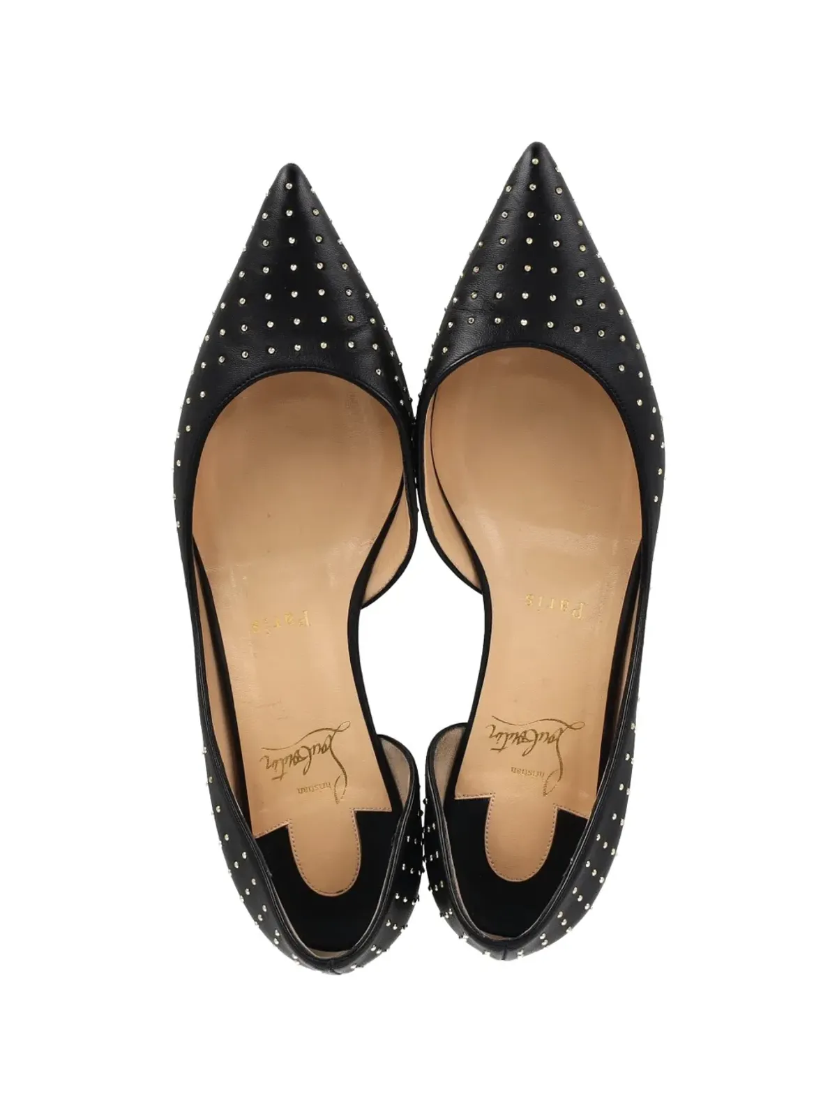 Christian Louboutin Pre-Owned ポインテッドフラットシューズ - 画像3