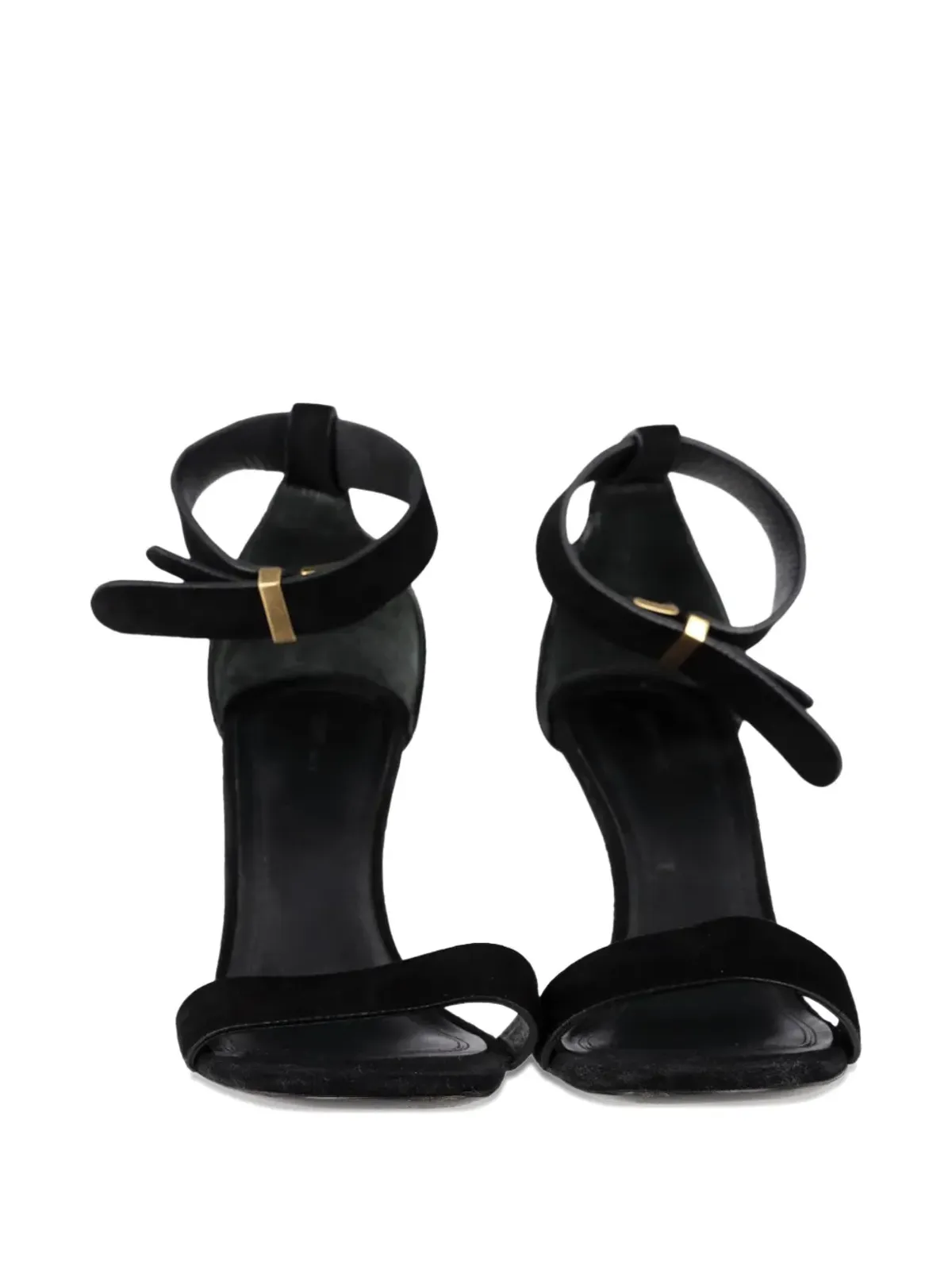 Celine Pre-Owned アンクルストラップ付きスエードヒールサンダル - 画像4