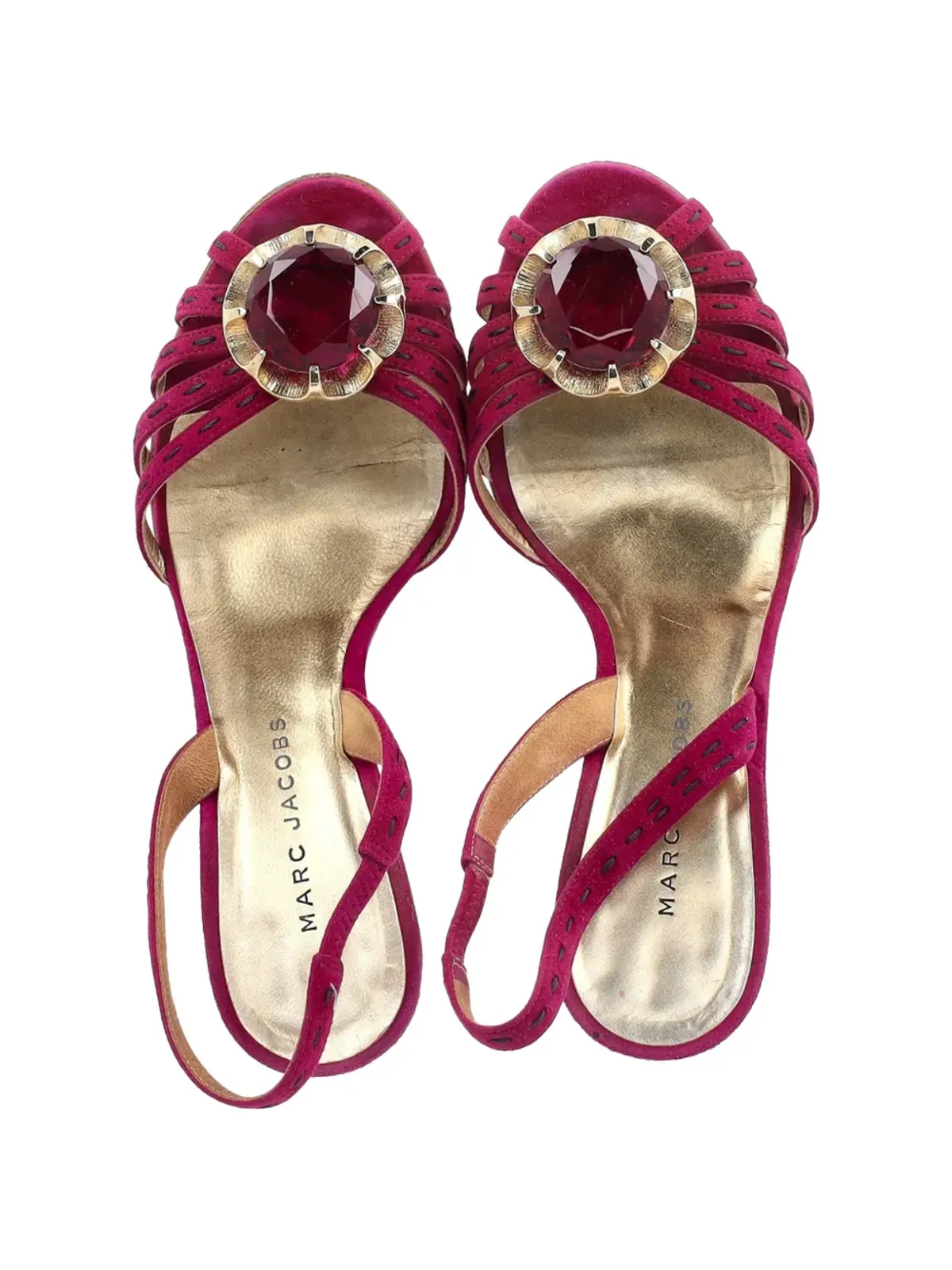 Marc Jacobs Vintage スエード スリングバック サンダル - 画像3