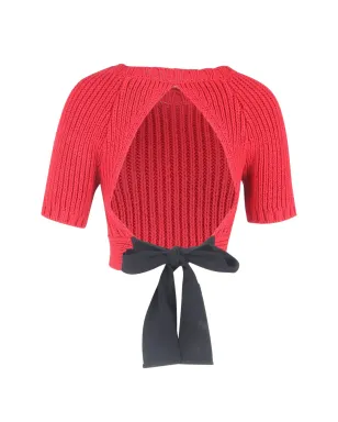 Red Valentino Vintage オープンバック クロップトップ - サムネイル2
