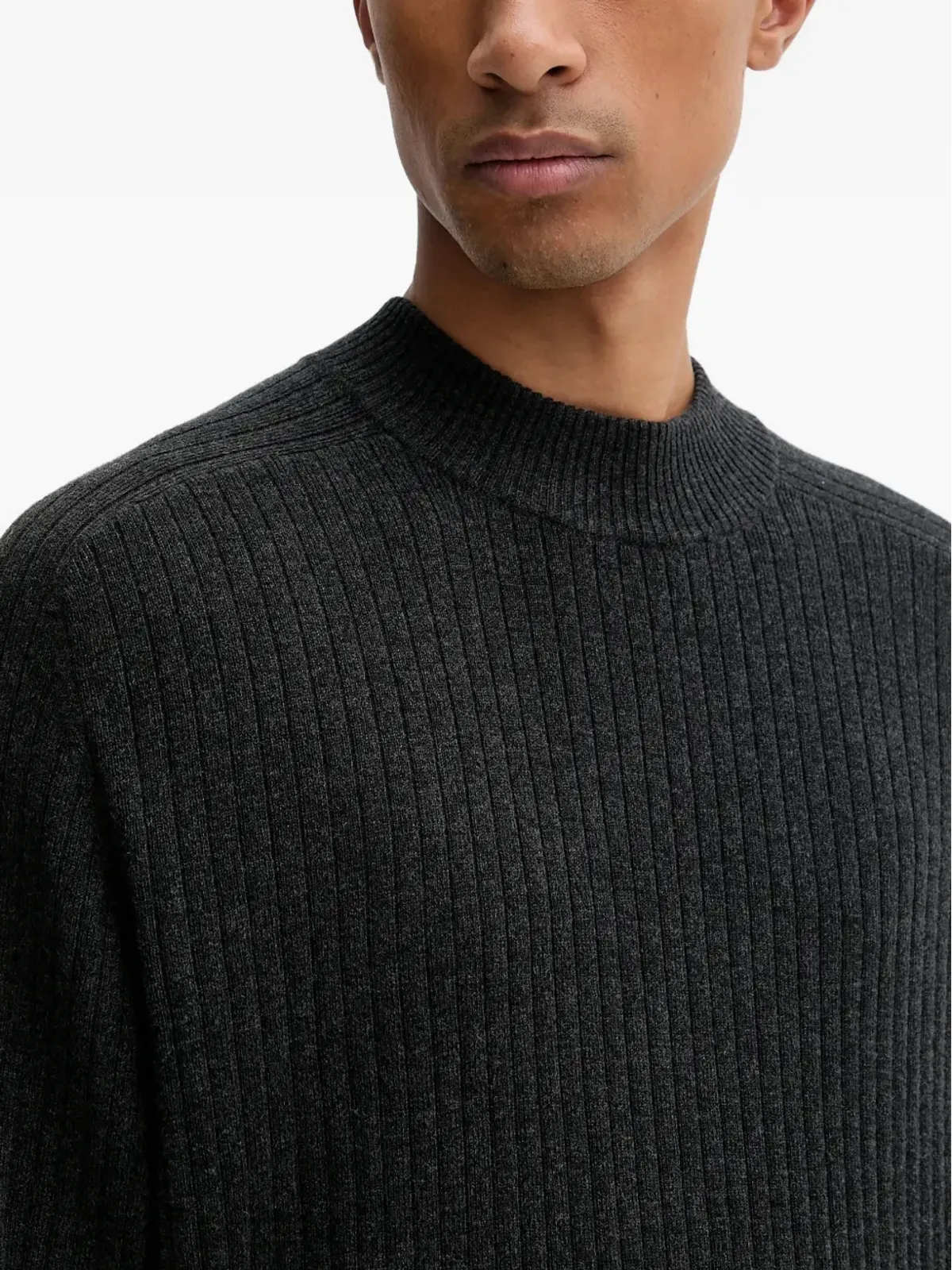 Filippa K リブ編みモックネックセーター - 画像5