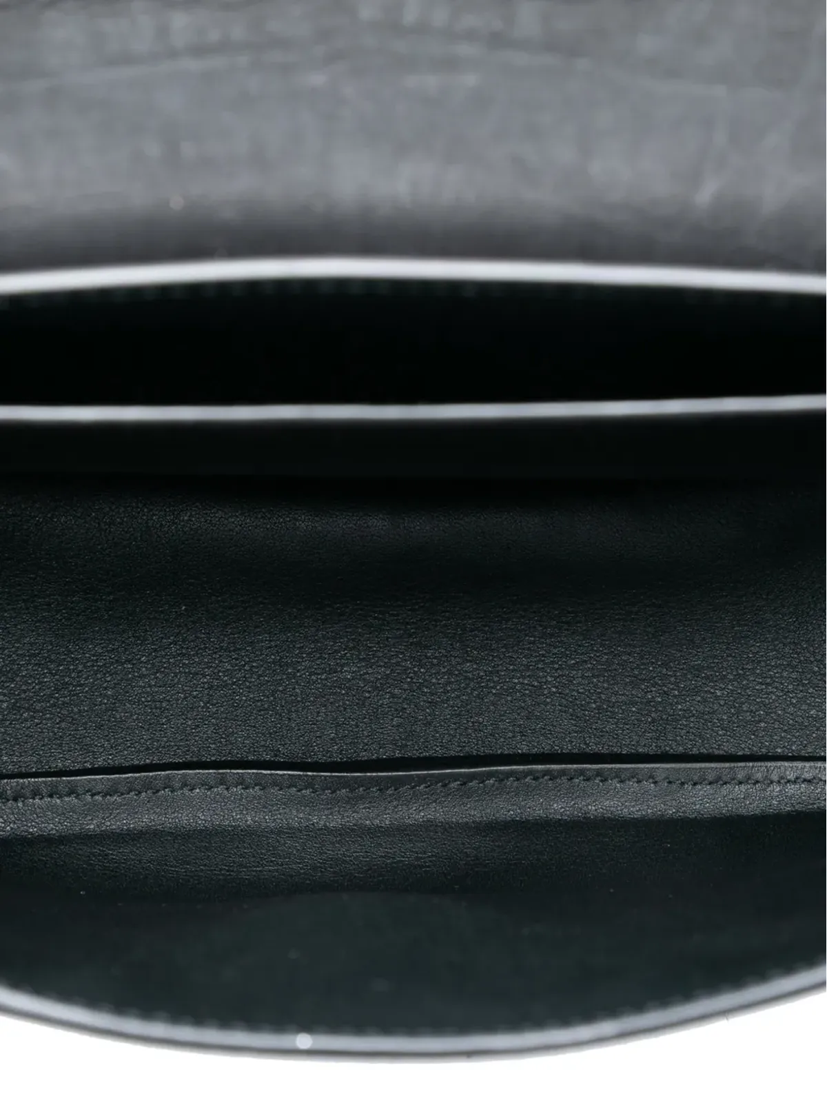 Saint Laurent Pre-Owned クロコ型押しヌバック モノグラム Kaia クロスボディバッグ - 画像5