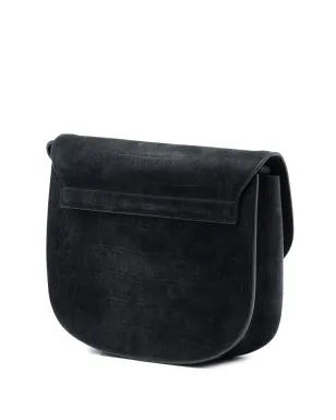 Saint Laurent Pre-Owned クロコ型押しヌバック モノグラム Kaia クロスボディバッグ - サムネイル3