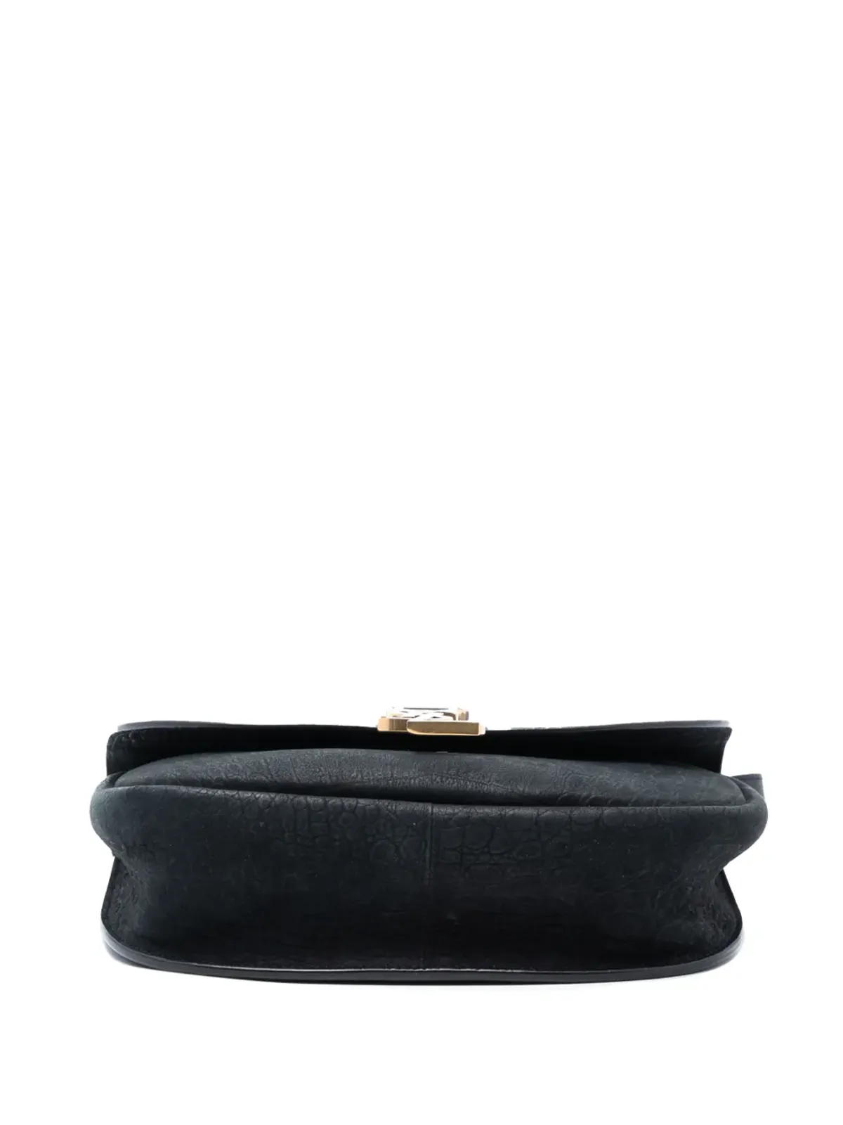 Saint Laurent Pre-Owned クロコ型押しヌバック モノグラム Kaia クロスボディバッグ - 画像4