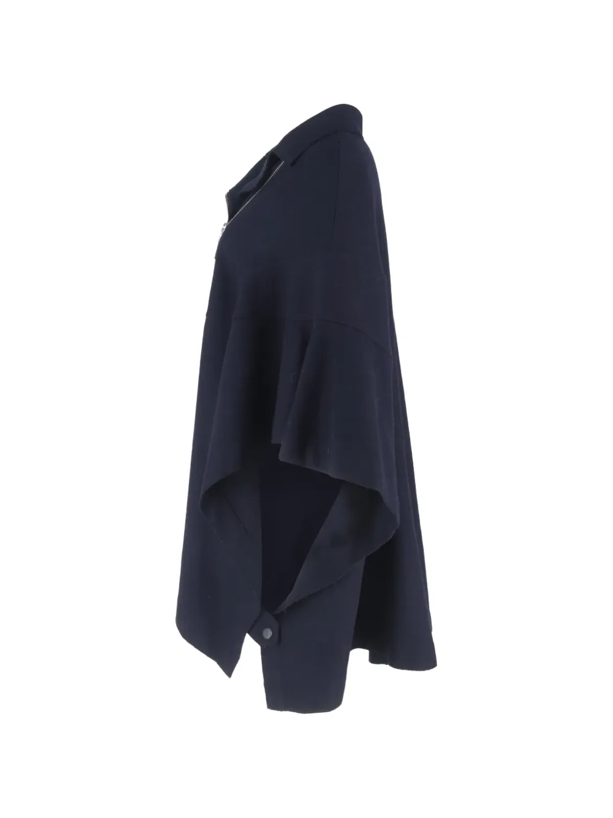 Escada Pre-Owned ジップ付きウールケープ - ブルー - 画像3