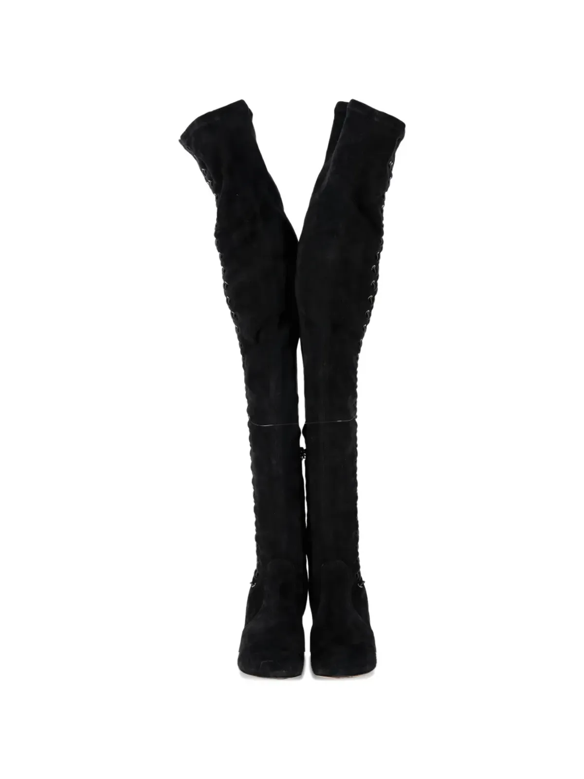 Jimmy Choo Pre-Owned Marie ニーハイブーツ - Black - 画像4