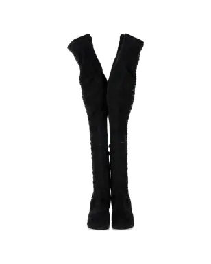 Jimmy Choo Pre-Owned Marie ニーハイブーツ - Black - サムネイル4