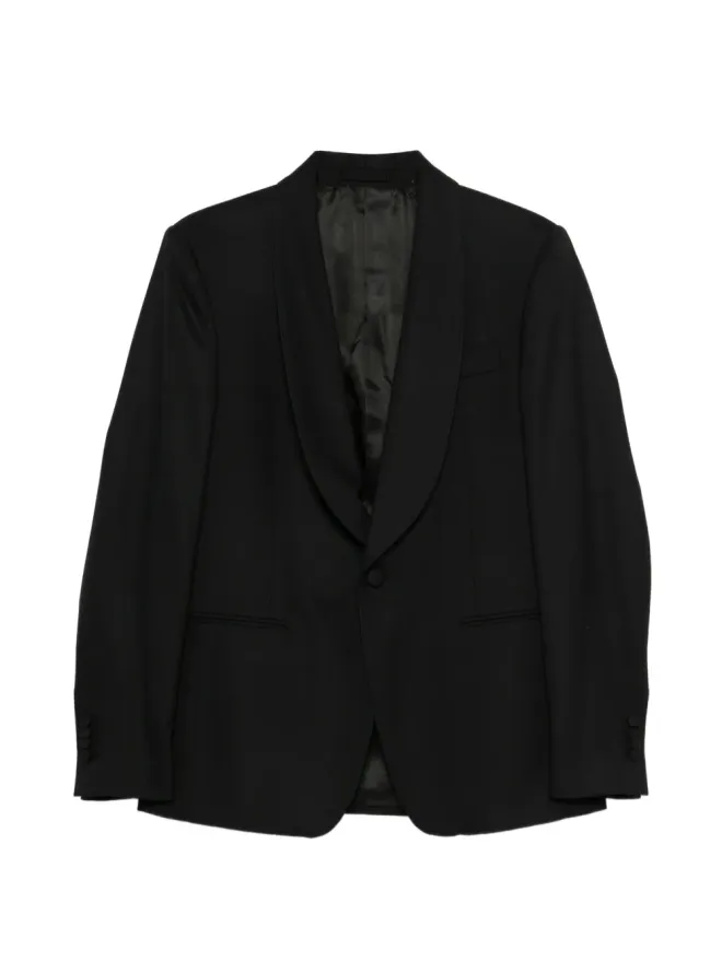 Lardini Lardini ショールカラー・シングルブレストジャケット ブラックの商品画像