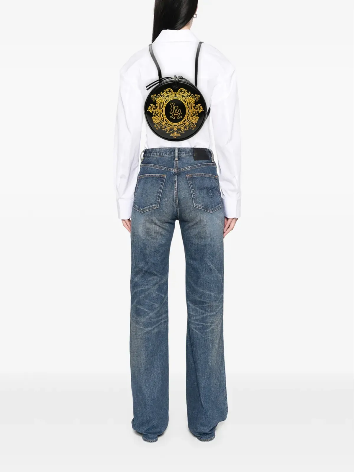 Gucci Pre-Owned ラウンドバックパック（ブラック） - 画像2