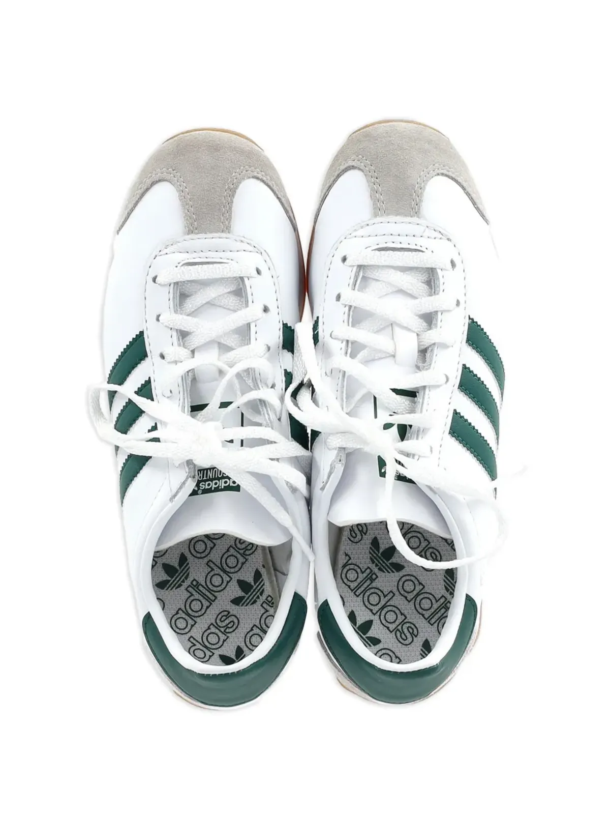 adidas カントリー レザー3ストライプスニーカー - ホワイト - 画像3