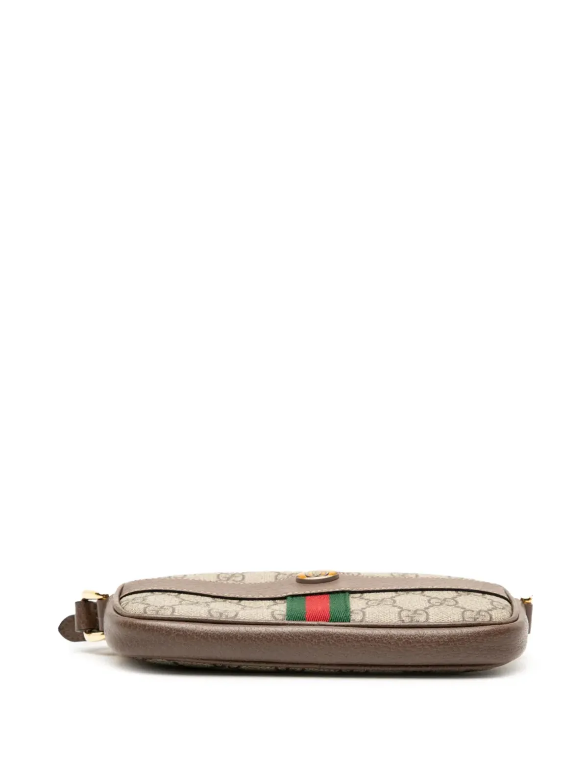 Gucci Pre-Owned ミニGG Supreme Web Ophidia クロスボディバッグ ブラウン - 画像4