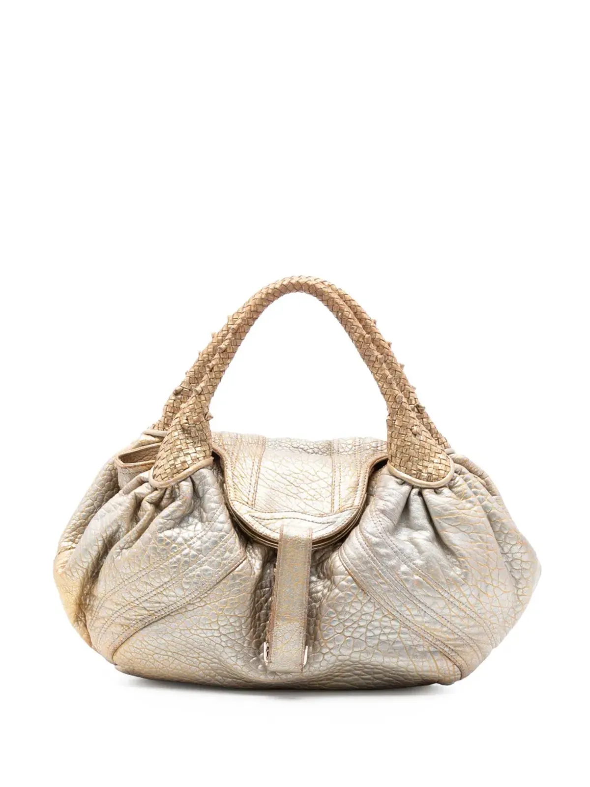 Fendi Pre-Owned 2000-2010 Bimetal Nappa Spy hobo bag - Gold - 画像1