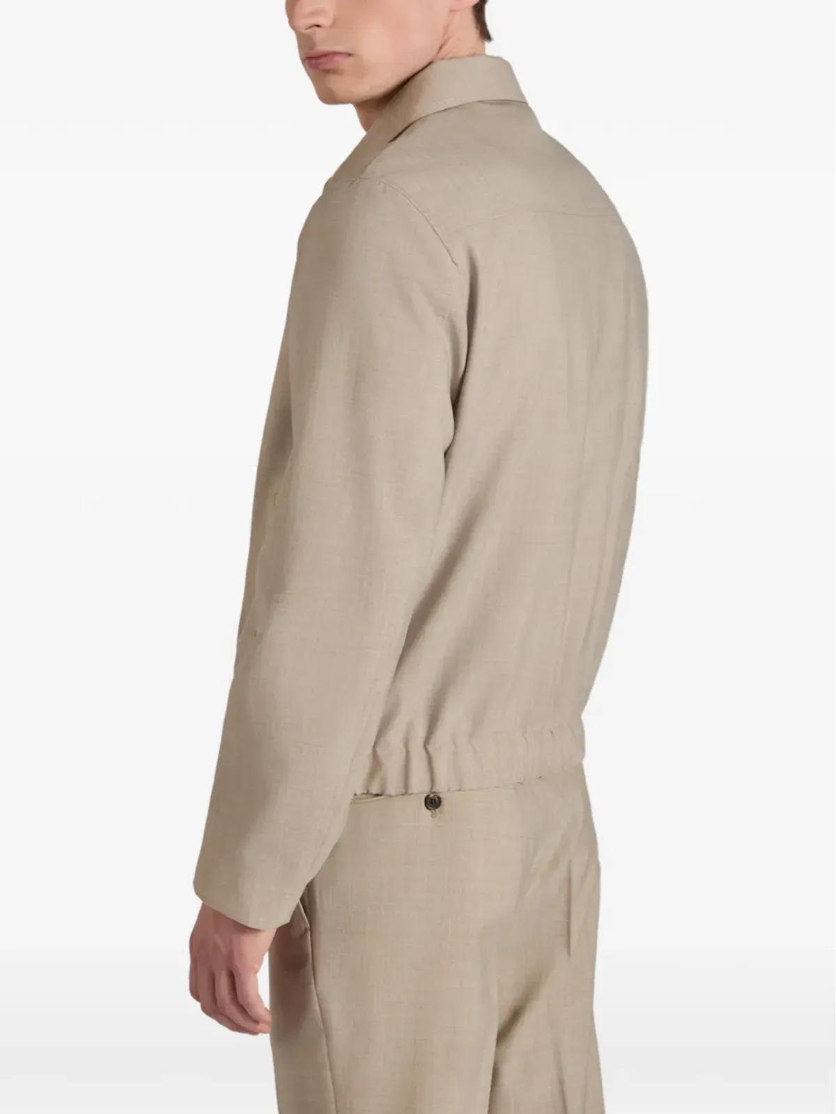 Montedoro Primo zip-up wool bomber jacket - 画像4