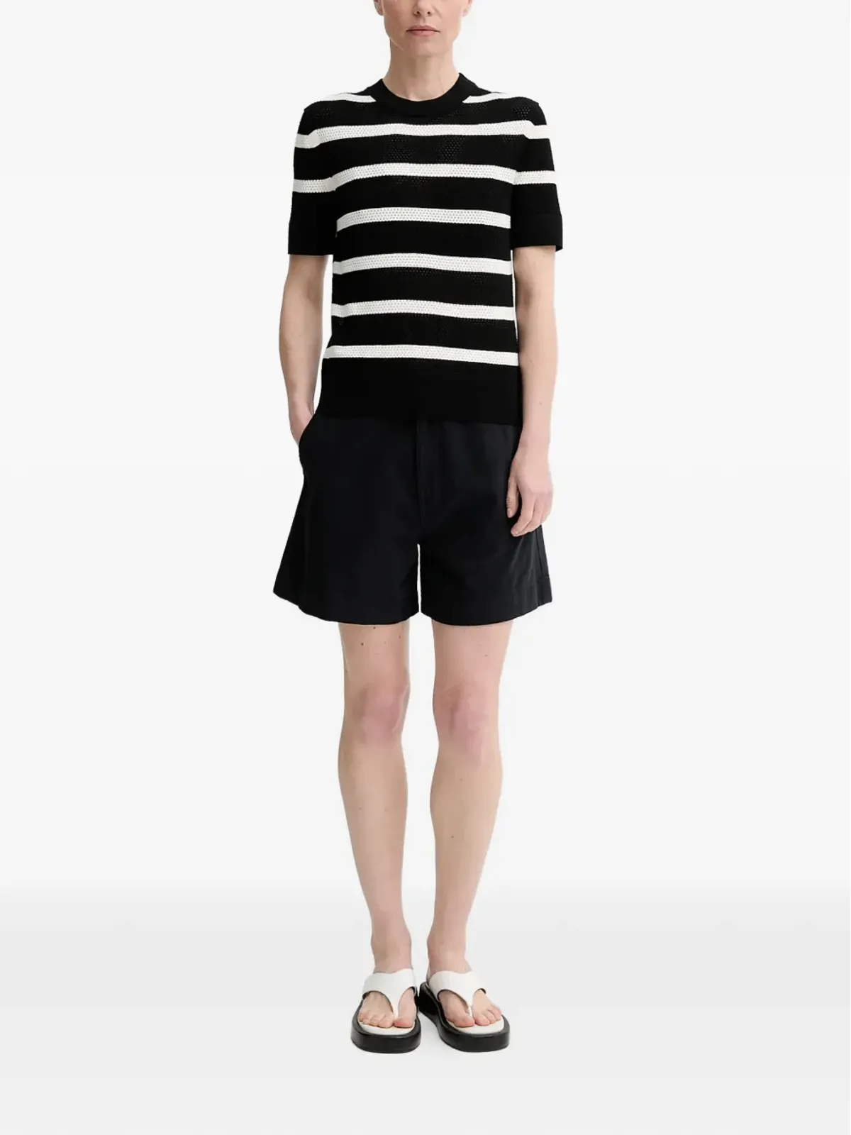 Filippa K ストライプ柄 半袖Tシャツ - ブラック - 画像2