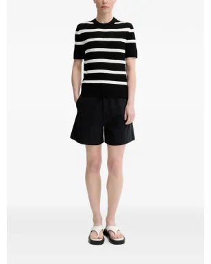 Filippa K ストライプ柄 半袖Tシャツ - ブラック - サムネイル2