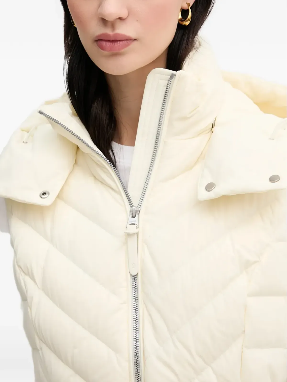 Mackage Hoshi キルテッドフード付きジレ - 画像4