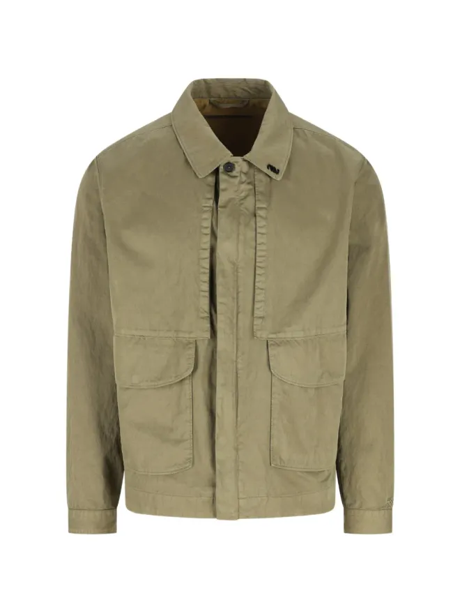 Massimo Osti Studio Massimo Osti Studio ボタンフラップポケット付きオーバーシャツの商品画像