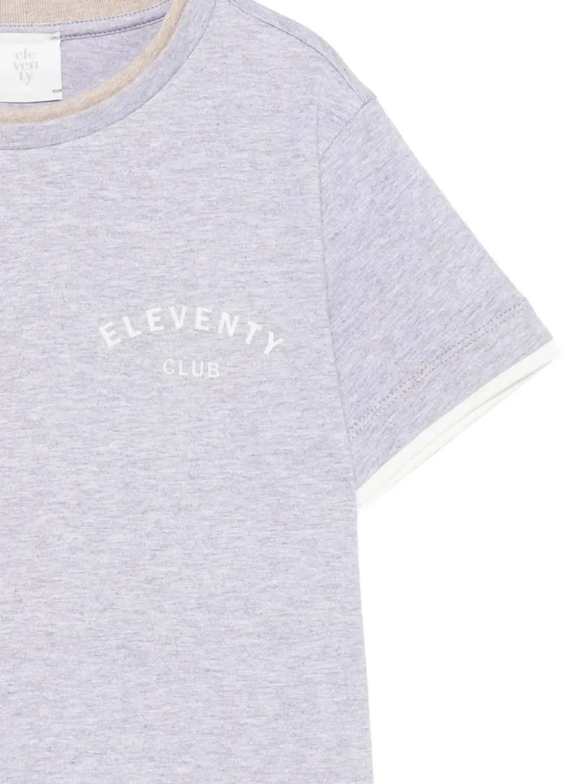 Eleventy Kids レイヤード クルーネック Tシャツ - 画像3