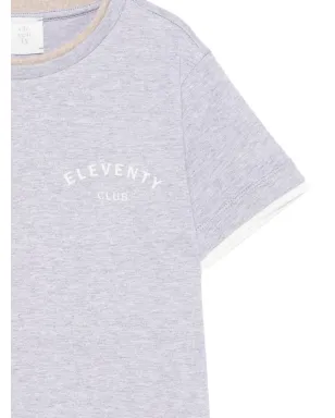 Eleventy Kids レイヤード クルーネック Tシャツ - サムネイル3