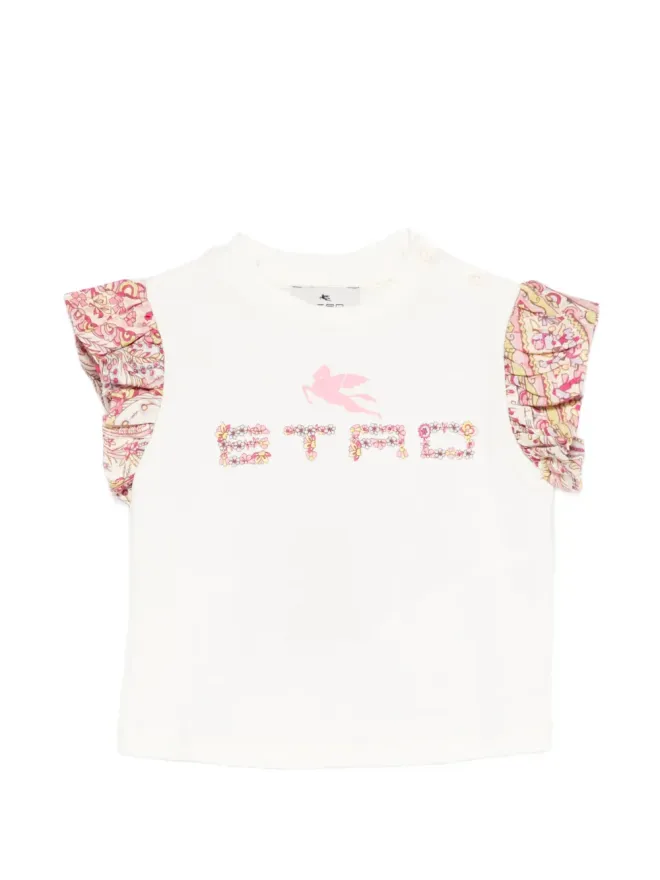 ETRO KIDS ETRO KIDS ロゴプリント花柄Tシャツの商品画像