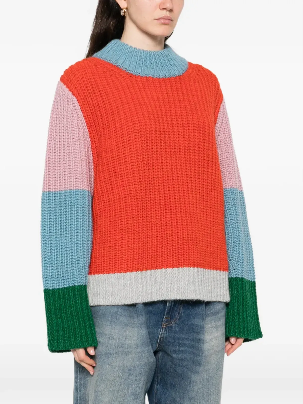 Essentiel Antwerp カラーブロックセーター - 画像3