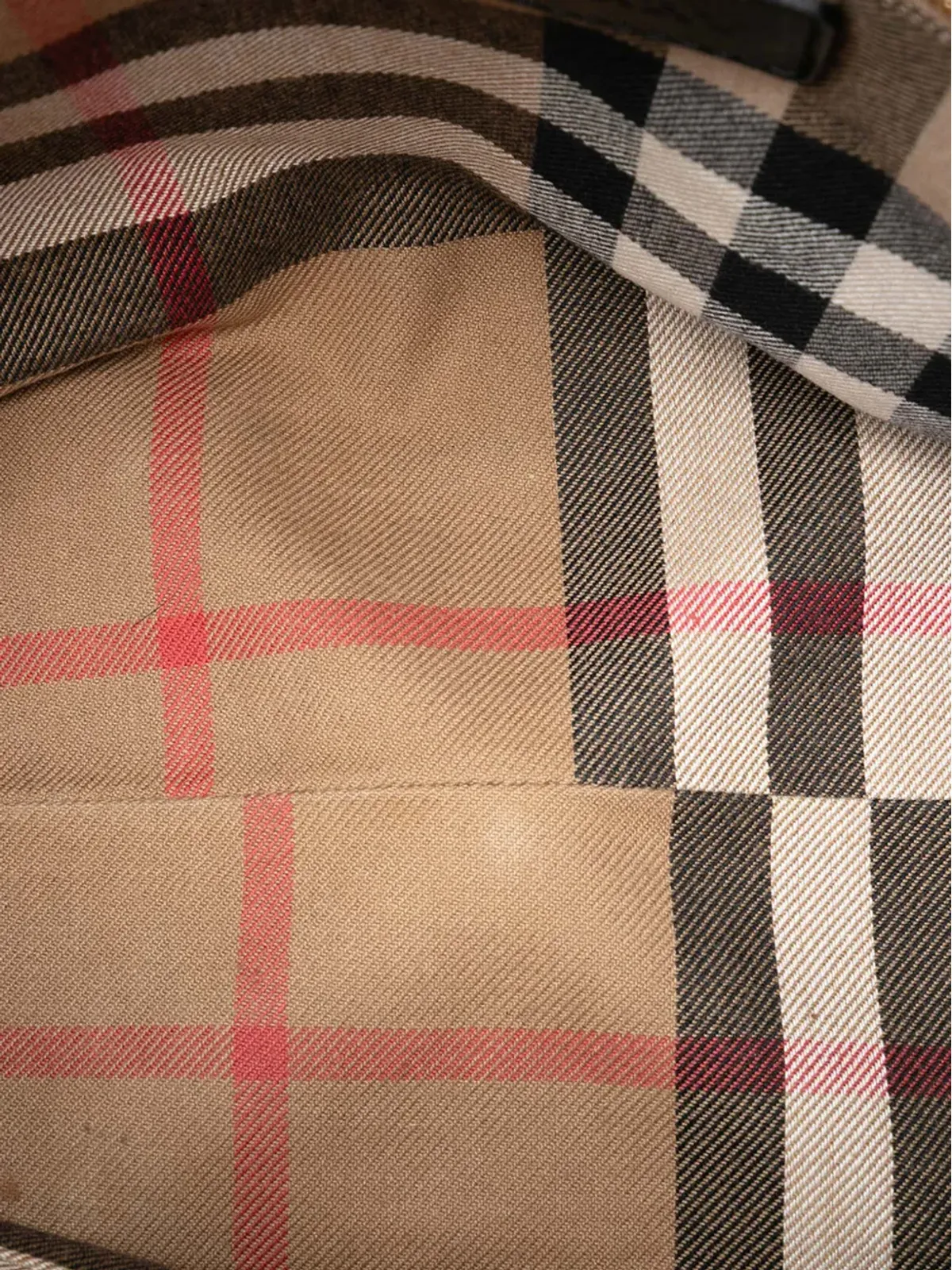 Burberry Pre-Owned ハウスチェック柄トリム レザー サリスベリートートバッグ - 画像5