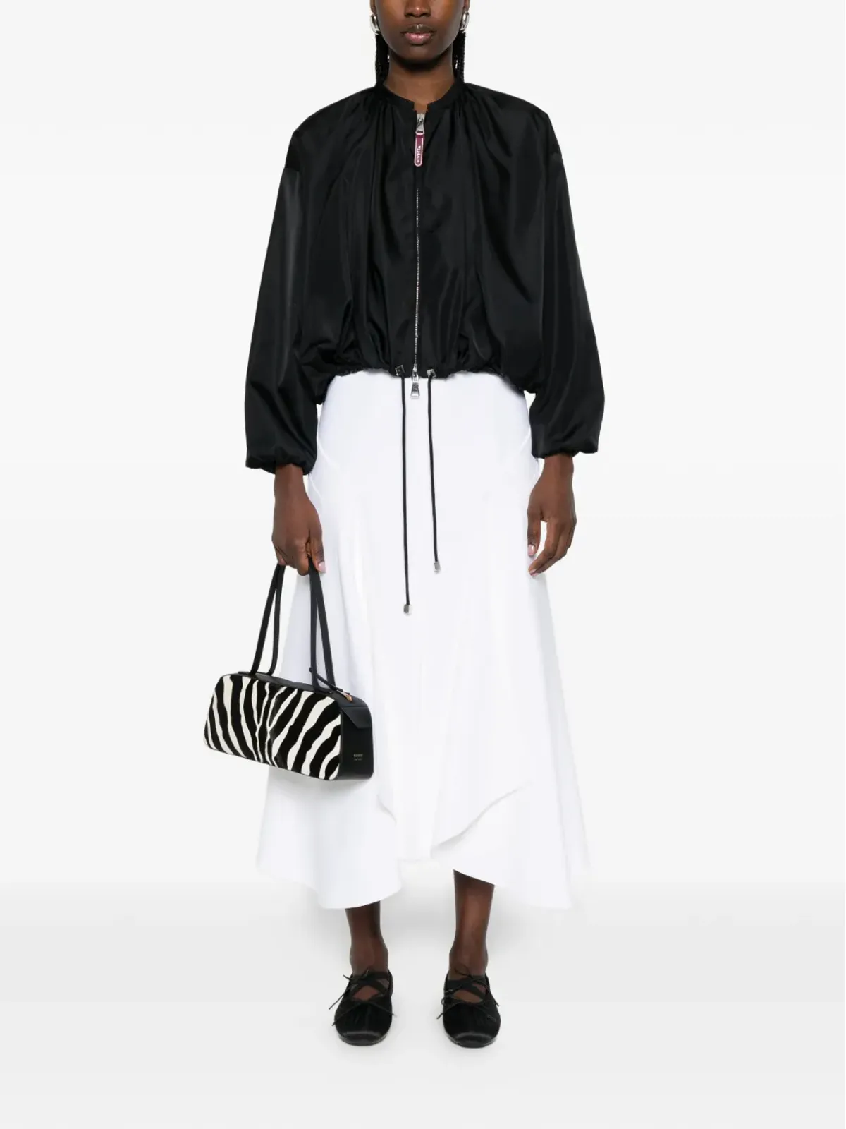 Vivetta ドローストリングジップジャケット - 画像2
