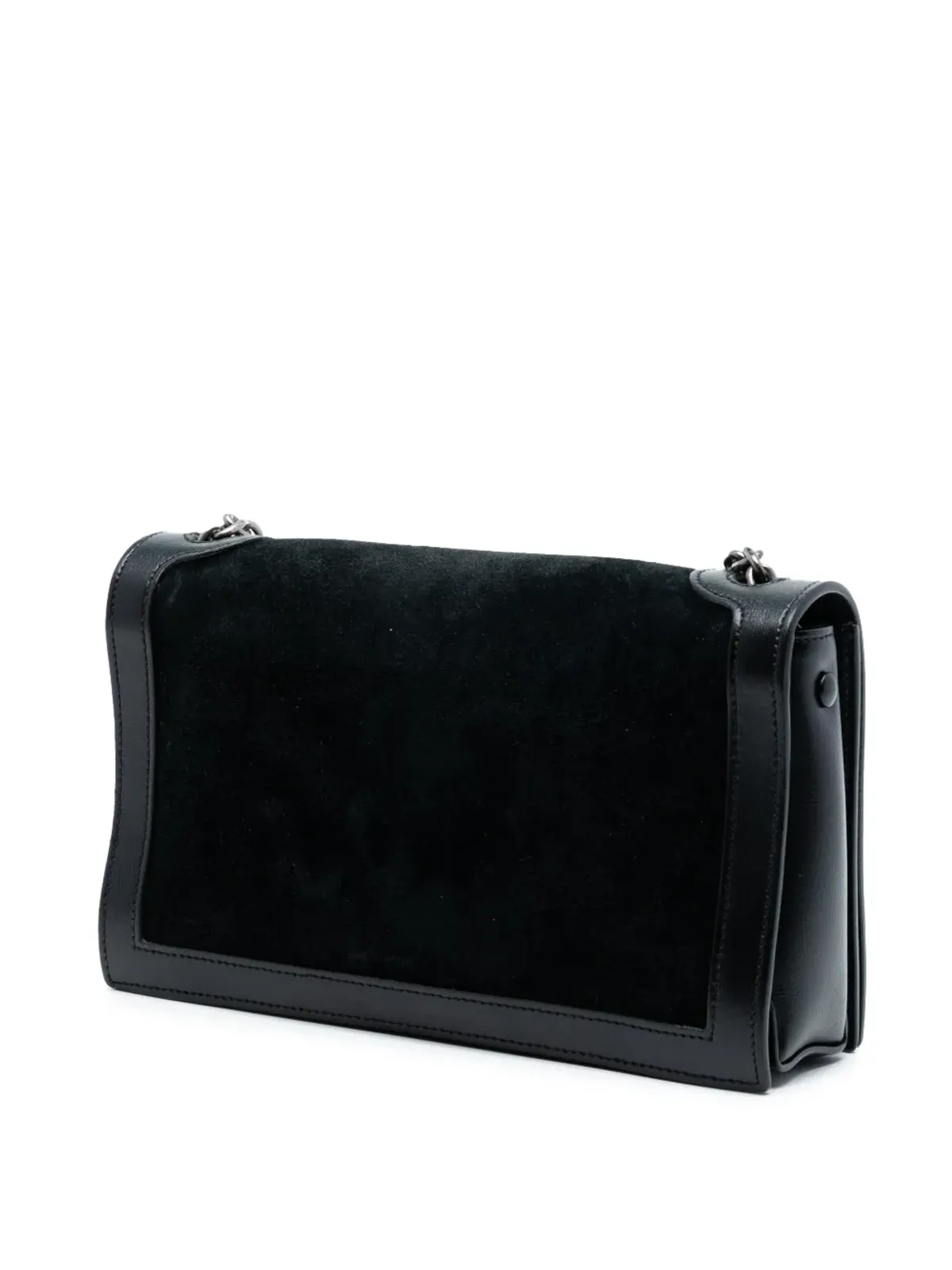 Saint Laurent Pre-Owned 2018年 スエード モノグラム ブックバッグ クロスボディ ブラック - 画像3