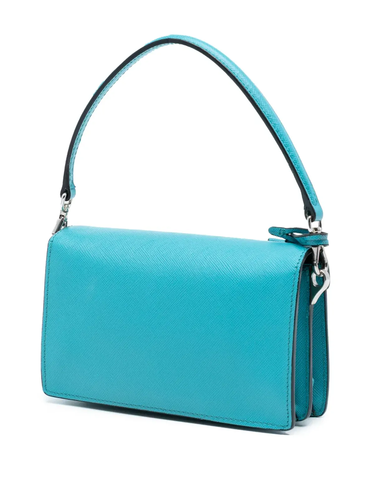 Prada Pre-Owned サフィアーノ・ラックス・サウンドロック・サッチェル ブルー - 画像3