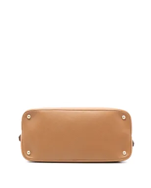 Prada Pre-Owned サフィアーノ・キュイール トリプルジップ ドーム型トップハンドバッグ - ブラウン - サムネイル4