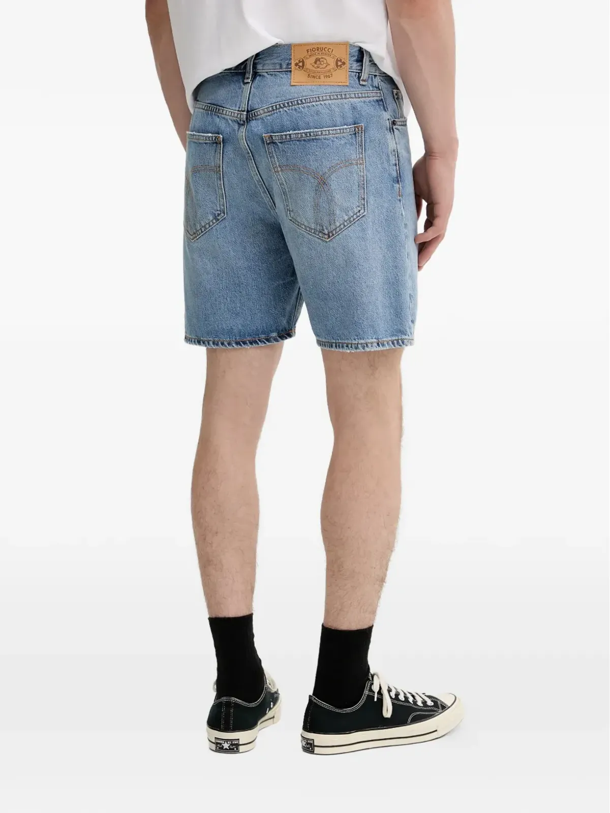 Fiorucci ロゴパッチデニムショーツ - 画像2