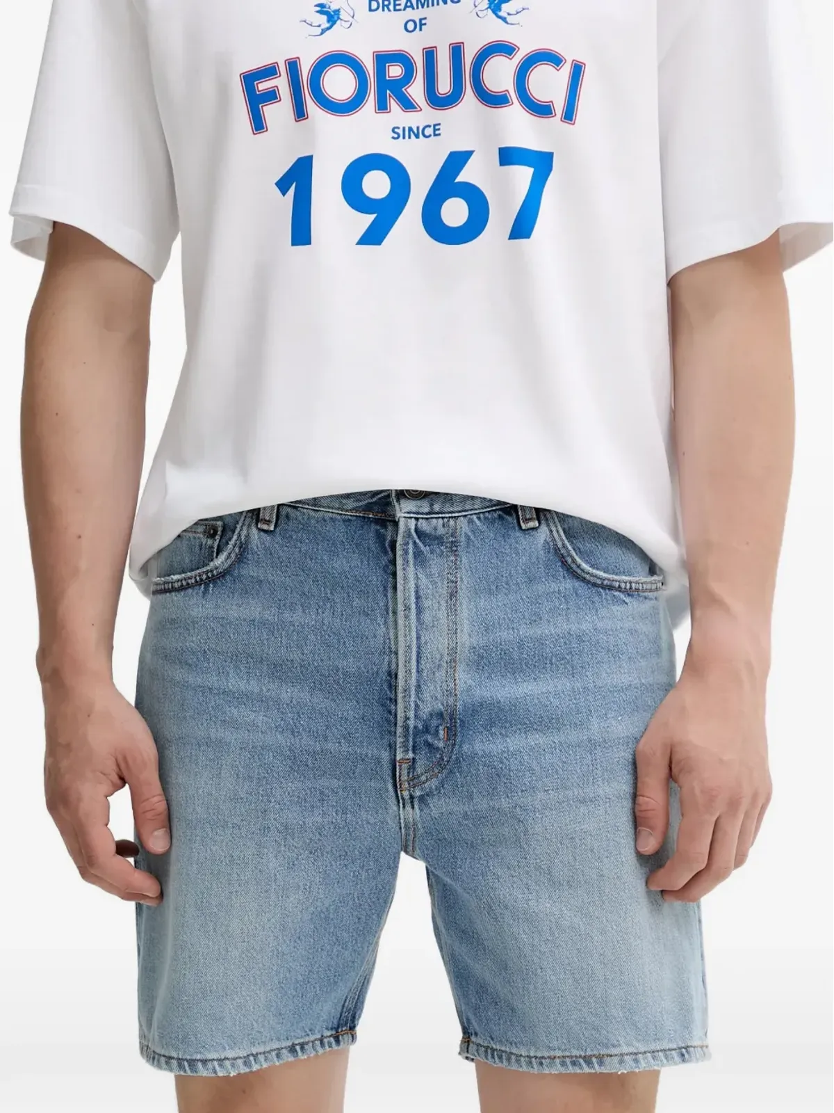 Fiorucci ロゴパッチデニムショーツ - 画像3