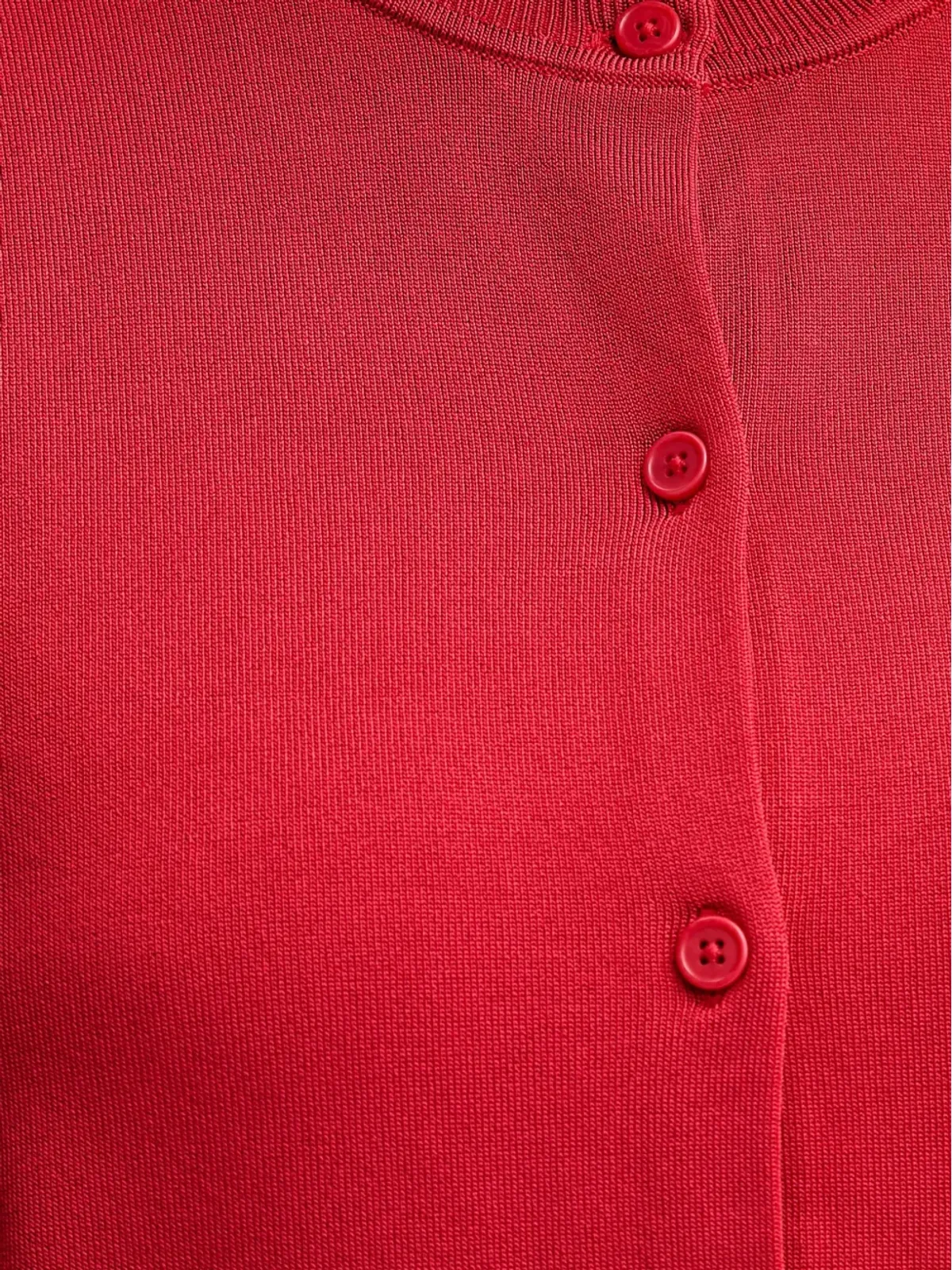 Filippa K ラウンドネックカーディガン - レッド - 画像5
