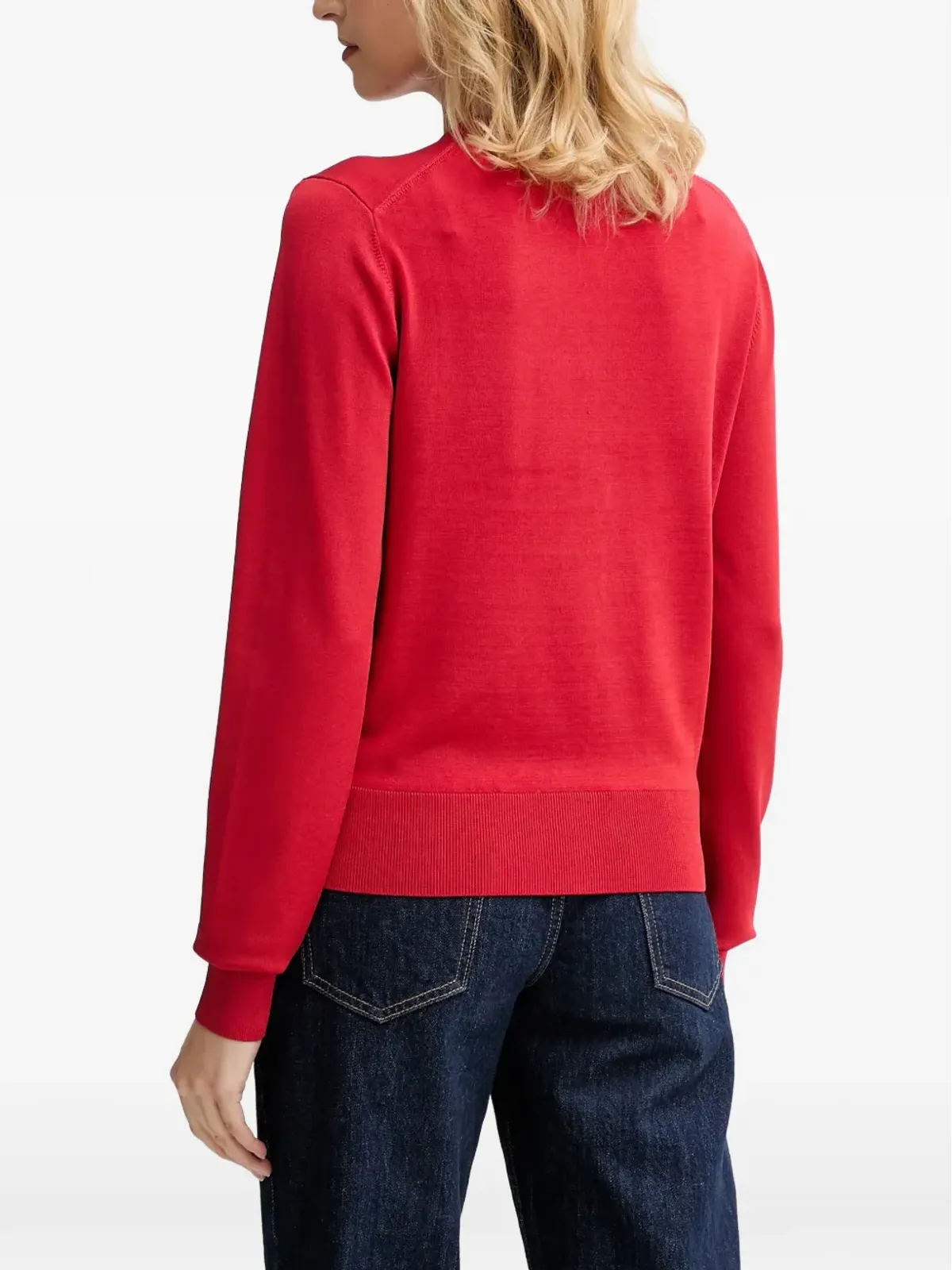 Filippa K ラウンドネックカーディガン - レッド - 画像3