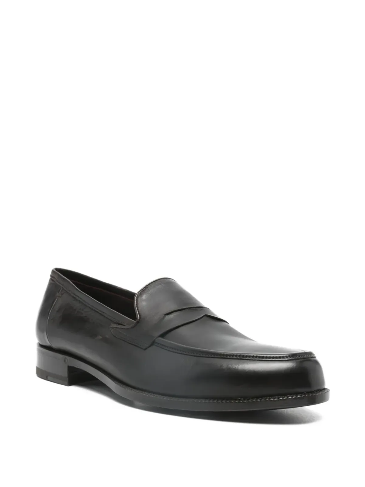 Lardini レザー フラット ローファー - 画像2