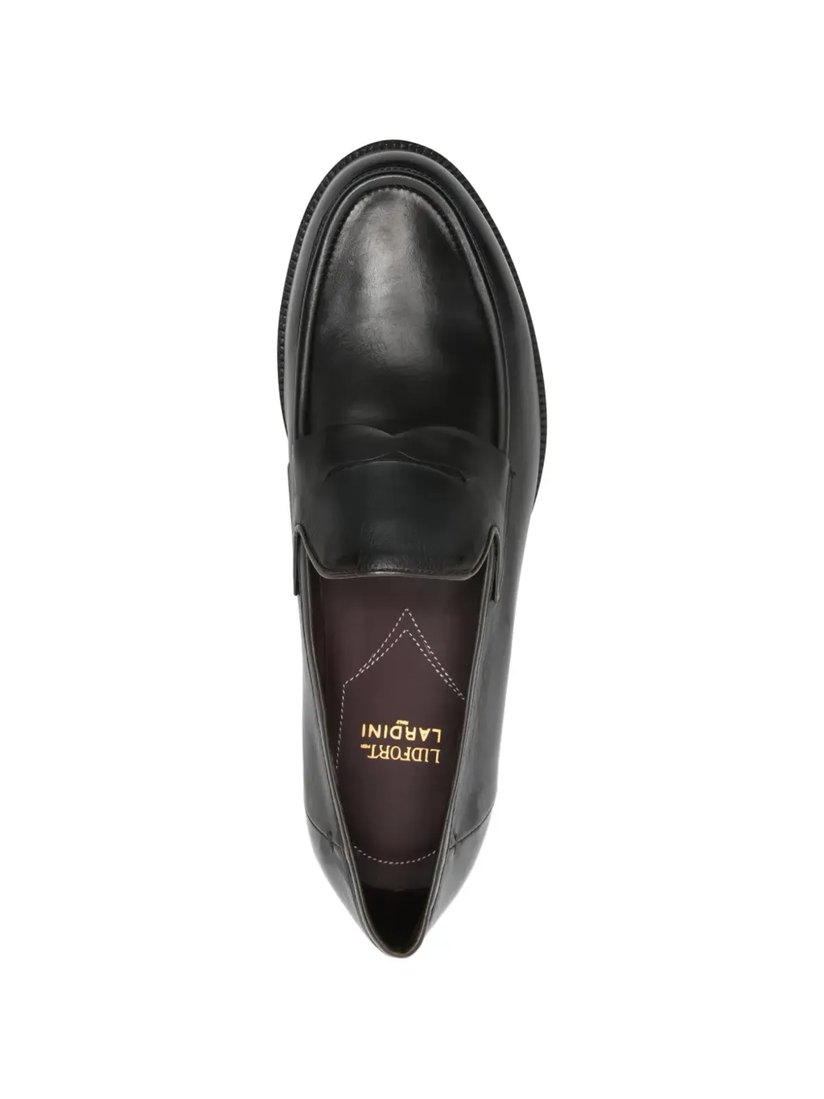 Lardini レザー フラット ローファー - 画像4