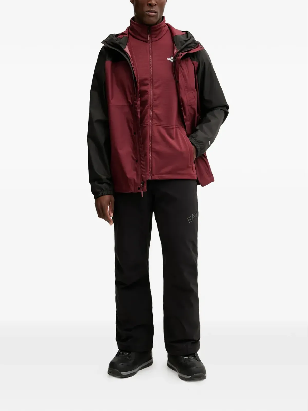 The North Face フード付きカラー・ブロック パフォーマンスジャケット - 画像2