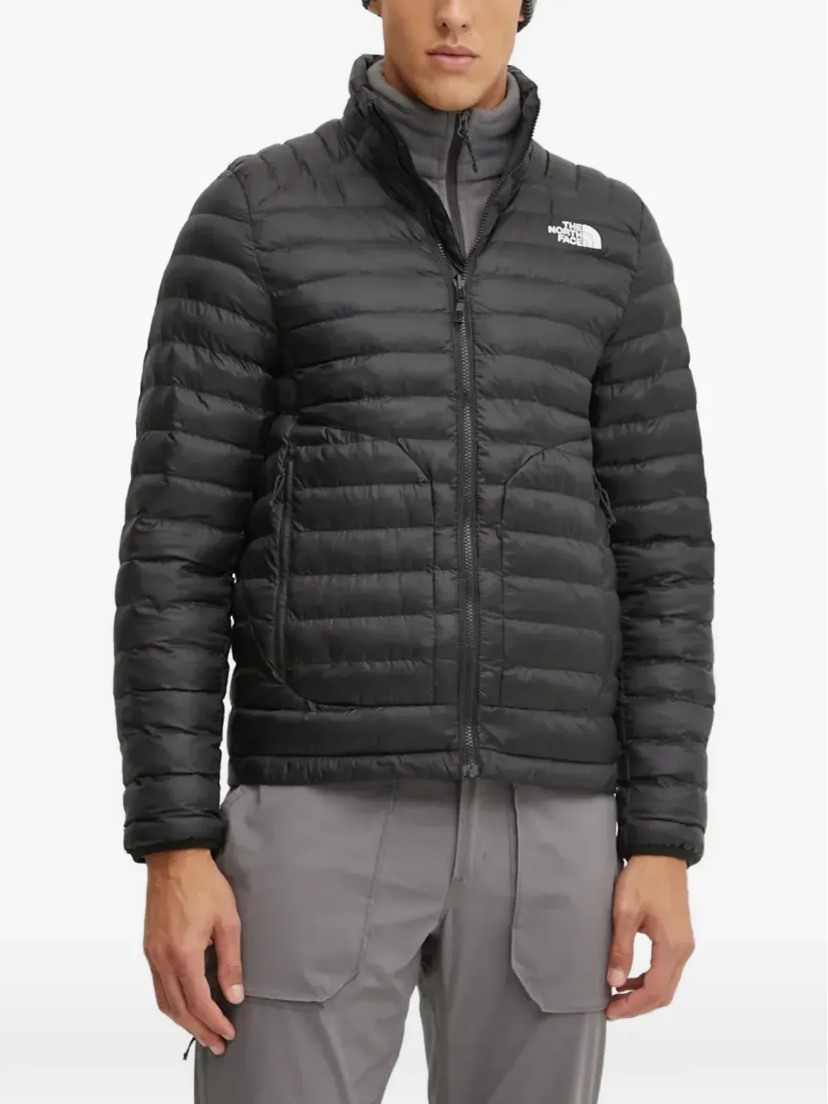 The North Face ロゴキルテッドジャケット - 画像3