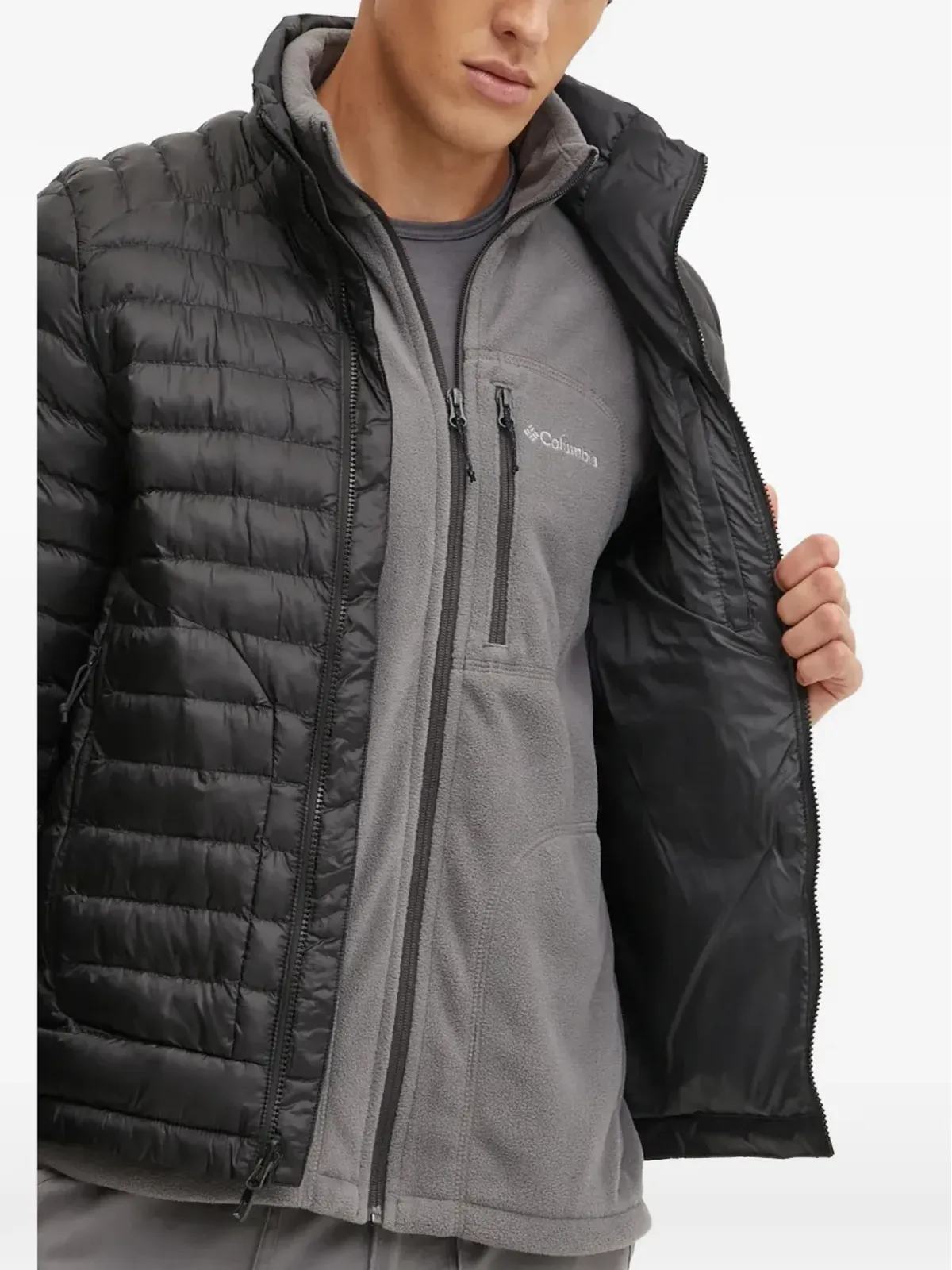 The North Face ロゴキルテッドジャケット - 画像4