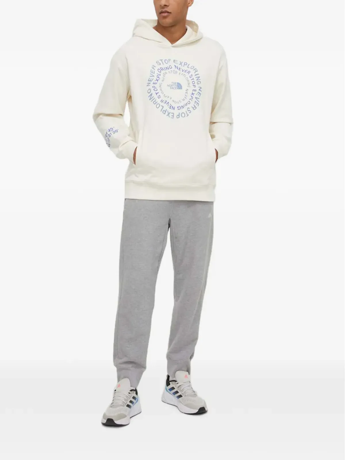 The North Face logo hooded sweater - Neutrals - 画像2