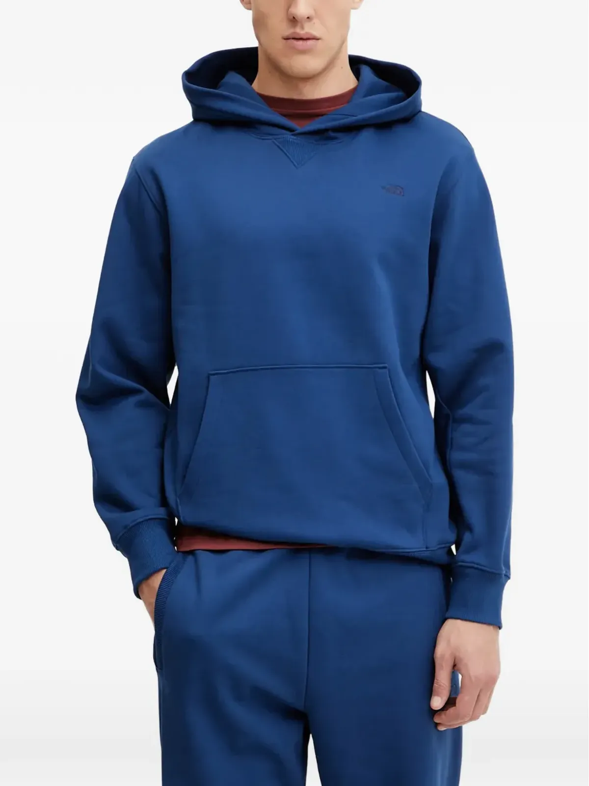 The North Face フード付きロゴ刺繍パーカー - ブルー - 画像1