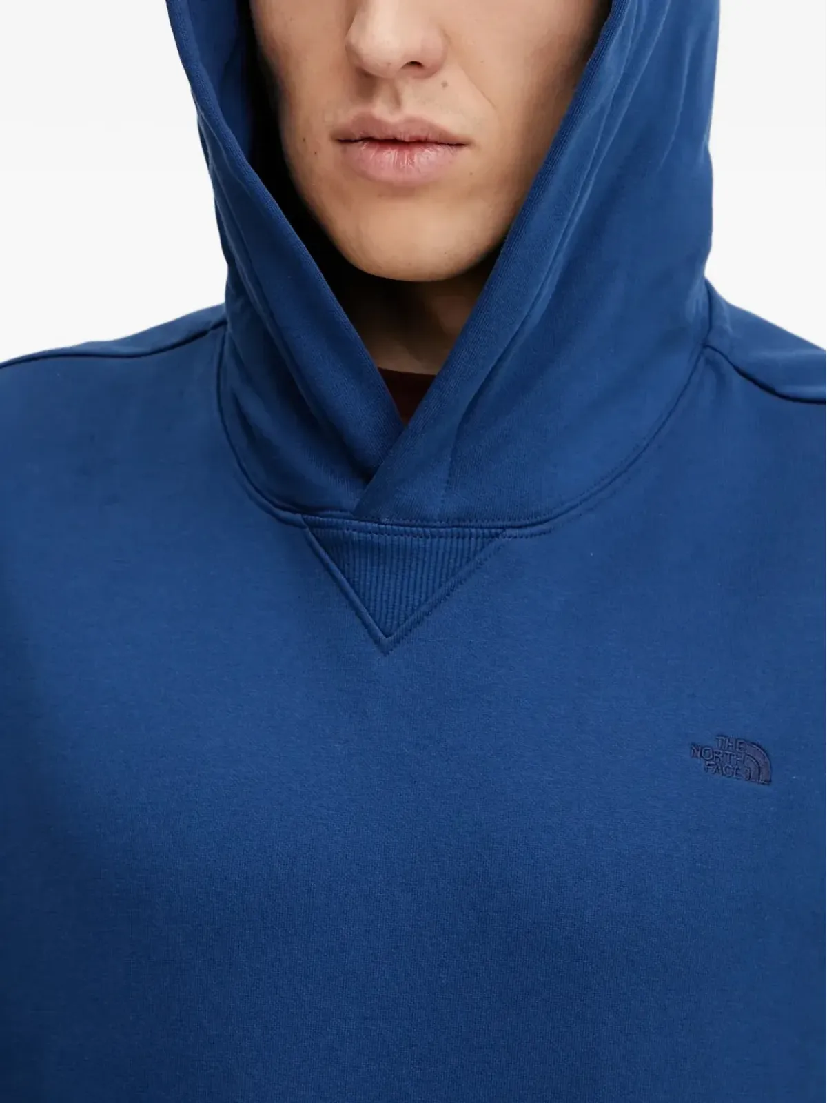 The North Face フード付きロゴ刺繍パーカー - ブルー - 画像4