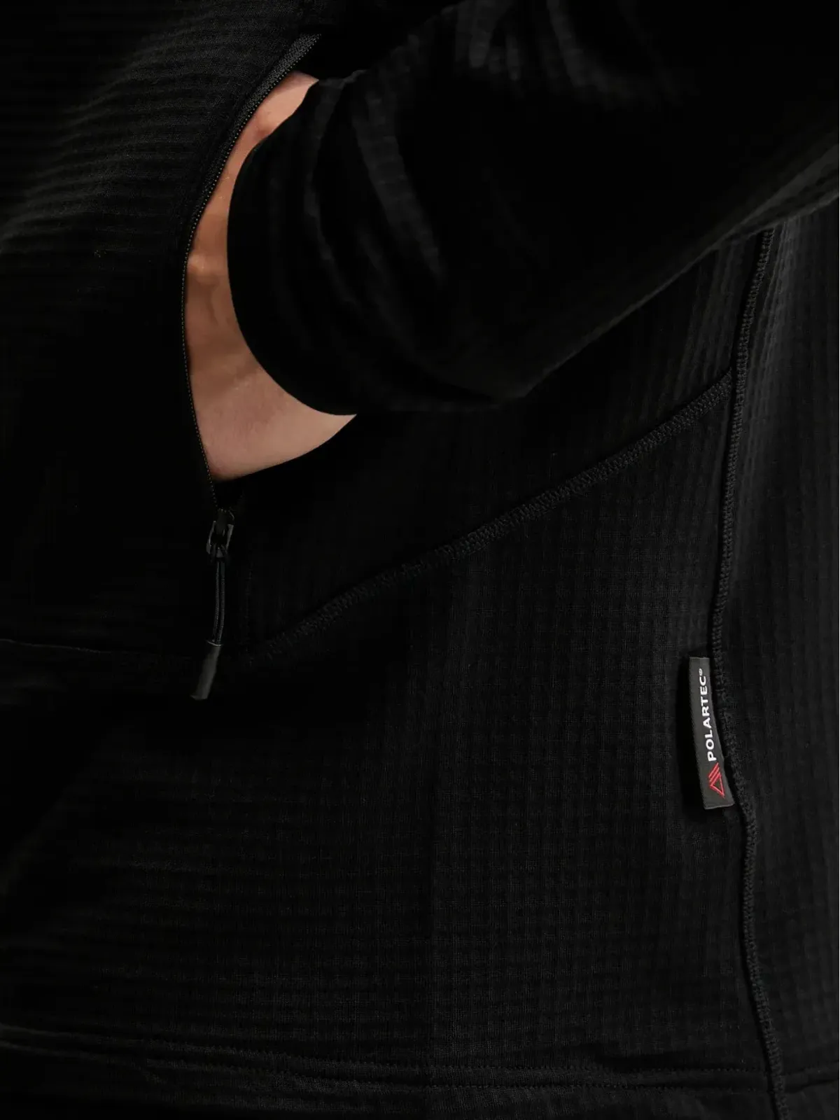 The North Face 長袖ジップアップスウェットシャツ - ブラック - 画像5