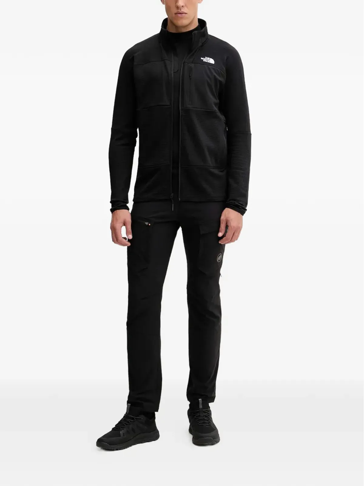 The North Face 長袖ジップアップスウェットシャツ - ブラック - 画像2
