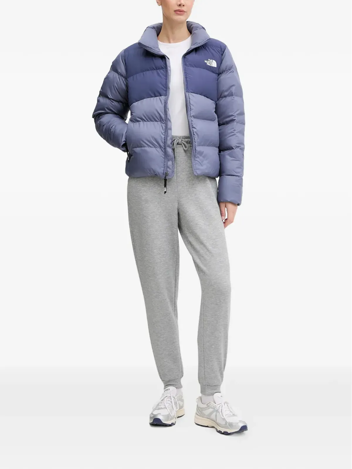 The North Face ツートーンパディッドジャケット ブルー - 画像2