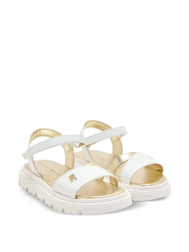 Tommy Hilfiger Junior Tommy Hilfiger Junior コーラ ロゴディテール フラットフォームサンダルの商品画像