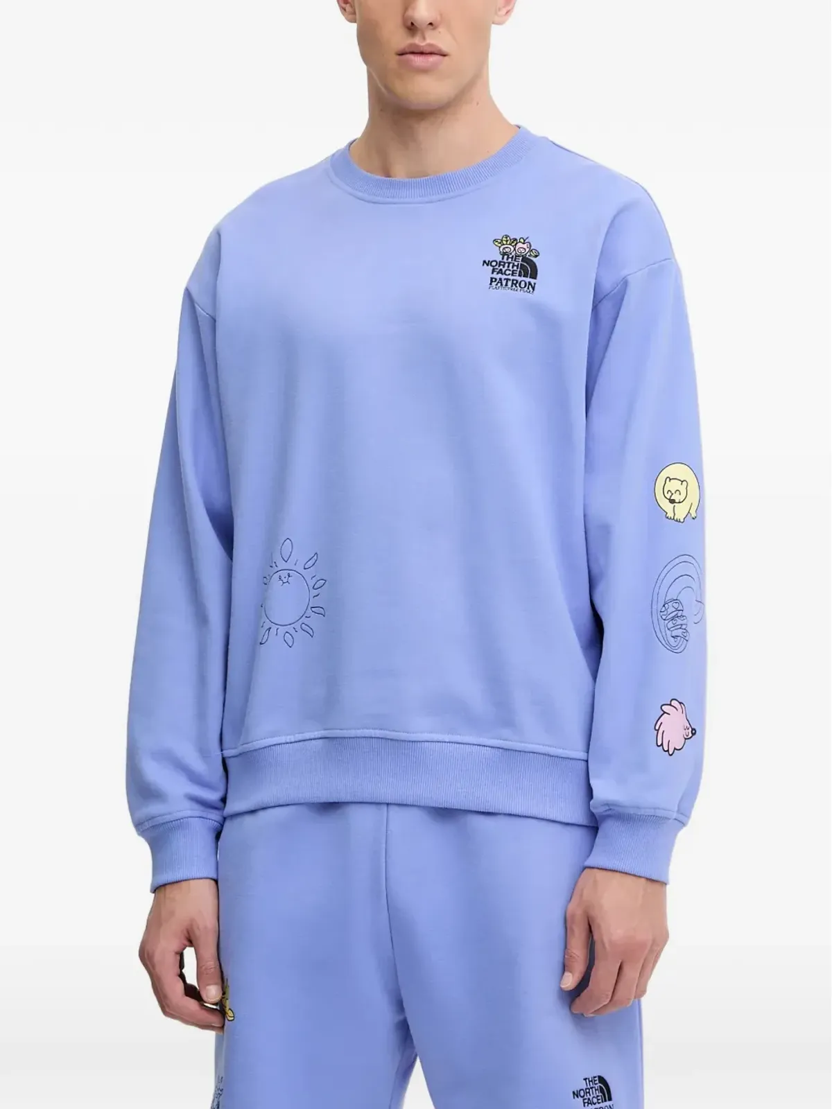 The North Face クルーネック刺繍スウェットシャツ - 画像1