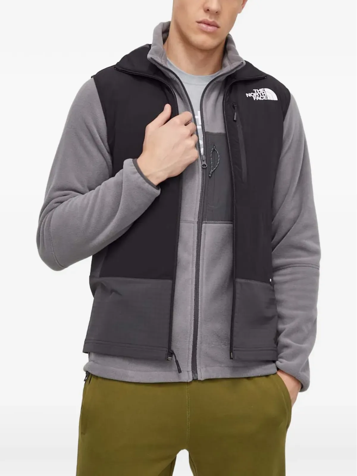 The North Face ロゴディテール ジップ ジレ - 画像1