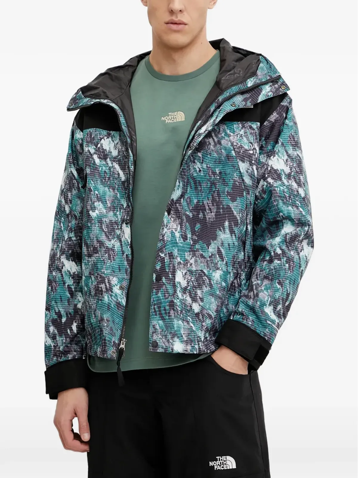 The North Face フード付きパターンジャケット - 画像1